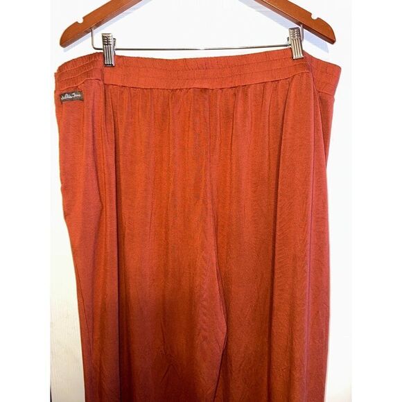 Matilda Jane Women’s Rayon Pull On Wide Leg Rust Colored Pants  Size XXL - Picture 5 of 11